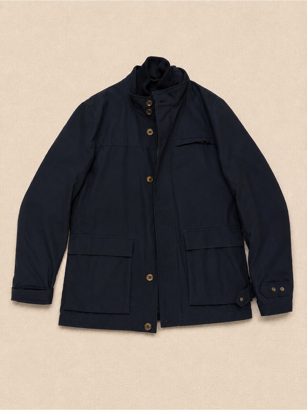 Ted Baker Navy Field Jacket with Button Front